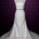 Strapless Lace Wedding Dress Vintage Lace Wedding Dress A-line Lace Wedding Dress Last Minute Wedding Dress Size 2