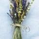 1 Summer Wedding Bridesmaid Bouquets of Montana Lavender  Larkspur and Wheat