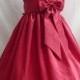 Flower Girl Dresses - APPLE RED (FD0VN) - Wedding Easter Junior Bridesmaid - For Children Toddler Kids Teen Girls