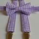 Lavender Gingham Bowtie and Suspenders Set - Infant, Toddler, Boy