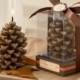 "Falling For You" Scented Pine Cone Candle (Set Of 4)
