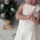 Ivory flower girl dress - Pillow case ivory linen girl dress - Special occasion Girl dress sizes 0,5-5 years - Linen girl dress
