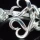 Silver Fork Bracelet, Wedding Jewelry, Wedding Bracelet, Something Old, Eco Wedding, Vintage Wedding, Weaving Hearts Design