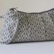 Wristlet Clutch Zipper Pouch, Bridesmaid Gift, Bridesmaid Clutch, Gray Wedding, Gift for Her -Charcoal Motif