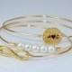 Personalized Infinity Bangle Bracelet,Set of 3 Bangle Bracelet,Gold Initial Bracelet,1-3 Initial Bangle,Bridal Jewelry,Bridesmaid Gift