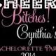 Bachelorette Party, Cheers Bitches Waterproof Personalized Stickers You choose size and color for Party Cups or tumbler