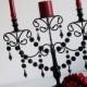 Three Candle Dark and Seductive Unity Candle Candelabra MADE TO ORDER