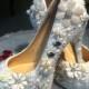 handmade wedding shoes flowers bridal shoes ivory pearls bridal heels wedding shoe prom ivory shoes handmade custom shoes closed toe heels