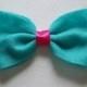 Dog Bow Tie Collar Attachment, doggie bowtie slider TURQUOISE Pet Clothing outfit birthday party wedding photo prop