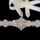 Bridal Wedding Dress Rhinestone Beaded Crystal Embellished Belt Sash