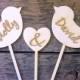 Personalized Wedding Cake Topper Sign Love Birds Engraved Wood Signs Custom Photo Props Mr and Mrs YOUR NAMES