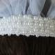 First Communion Pearl Headband with edged white tulle Veil attached NEW
