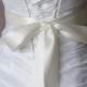 Double Face Pale Ivory Satin Ribbon, 1.5 Inch Wide, Off White, Diamond White, Ribbon Sash, Bridal Sash, Wedding Belt, 4 Yards