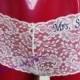 Monogram Bridal Lace Panties - Personalized  Bridal Lace Cheekies - Bridal Lingerie -  Customized Bridal Panties