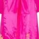 Pink Bling Bling Love Lace-Trimmed Silk Robe