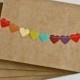 Thank You Cards Wedding Stationery With Heart Rainbow Bunting Flag