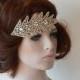 Rhinestones Leaf Headband, Bridal Headband, Wedding Headband, Wedding Hair Accessory, Bridal Hair Accessories
