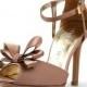 Custom Made Wedding Heels, Blush Wedding Heels with Front Bow, Blush Wedding Shoes, Blush Wedding Heels