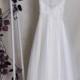 Gorgeous Lace Wedding dress, Bateau Neck Bridal gown, Simple Ivory Wedding gown, A-line wedding dress,veil