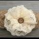 Cream Flower Girl Headband Rustic Headband/Country Wedding/Shabby Chic Headband/Rustic Wedding/Shabby Chic Flower Girl