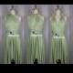 Multiway Butterfly Hem Short Tea Knee Length Wedding Light Olive Green Bridesmaid Dress Convertible Infinity Wrap Dress