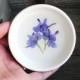 Larkspur Ceramic Dish Real Blue Flower Ring Dish Pressed Flowers Naturalist Bridal Gift Decorative Dish Ring Dish Trinket Jewelry Organizer