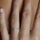 White Gold Diamond Ring, Pave Diamond Band, Trillion Diamond Ring, Modern Engagement Ring