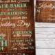 Rustic Wood Wedding Invitation and RSVP Set (printable)- available in ANY color- coral, teal, pink, peach, etc.