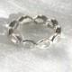 Rainbow Moonstone Eternity Ring or Wedding Band Handmade Jewellery NorthCoastCottage Jewelry Design