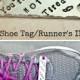 Custom Runners ID Shoe Tag, Personalized Name Hand Stamped Silver Aluminum "You're Not Tired," Fitness Accessory Gift, Incentive Gift