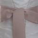 Blush Grosgrain Ribbon, 2 Inch Wde, Pale Mauve Ribbon Sash, Pink Bridal Sash, Wedding Belt, 4 Yards