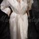 Vintage Ivory Victoria's Secret Lingerie White Satin Robe and Nightgown Set Size Small Bridal Honeymoon