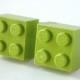 Groomsmen Gift - Made with LEGO bricks - Lime Green Brick Cufflinks - Mens Cufflinks - Gift for HIm - Best Man Gift - Dad