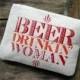 Beer Drinkin Woman Clutch Zipper Purse Made in Nashville Tennessee Redneck Wedding Gift