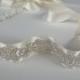 Bridal crystal belt with satin ribbon, Bridal crystal belt sash, Beaded rhinestone belt sash, Wedding crystal belt sash