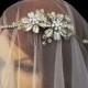 Golden Rhinestone Beaded Flower Tiara Bridal Head band Wedding Accessories Headpiece Head Piece