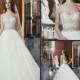Modest 2014 Elegant White Ivory Beaded Bodice Sweetheart Wedding Dresses With Belt Chapel Train Plus Size Bridal Gowns For Bride Online with $124.98/Piece on Hjklp88's Store 