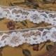 Off White Floral Scallop Sewing Lace Trim - 1.25" Inches Wide - 2 Yards Length 