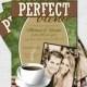 Personalized PERFECT BLEND COFFEE Bridal Shower or Engagement Party Invitations (printable)