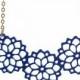 Beautiful Bouquet Necklace - Blue Jewelry - Nature Jewelry - Modern Jewelry - Elegant Jewelry - Gift For Her - Art Jewelry