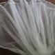 Reserved for JanaC:Two Tier Elbow Length Bridal Veil  29x32X72 wide Ribbon Trim/Ivory