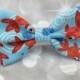 Goldfish Print Small Pet Bow / Cat Bow Tie / Collar Bow