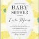 Yellow Baby Shower Invitation - Printed or Printable, Daffodil Wedding Bridal Brunch Floral Whimsical Easter Sprinkle Sunny Spring - #058
