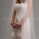 Juliet Cap Veil, Lace Cap with Detachable Veil, 2 Piece Bridal Veil Set, Lace Wedding Veil - Angelena