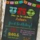 UNO birthday fiesta shower invitations, mexican fiesta, party digital, printable file (item 234) baby shower invite