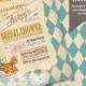Alice in Wonderland Bridal Shower Invitation / Mad Hatter Tea Party - Printable - Teal
