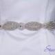 Demi rhinestone seed beaded wedding bridal sash, belt