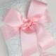 Pink and Ivory Ring Bearer Pillow - Pink and Ivory Alencon Lace Ring Bearer Pillow
