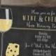 Wine and Cheese Invitations / House warming chalkboard Invites /  Dinner Party Invites  / DIY Printable / Girls Night Out