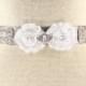 Silver Bridal Sash - Wedding Dress Sash Belt - Silver Rhinestone Crystal Wedding Sash - Silver Rhinestone Bridal Sash